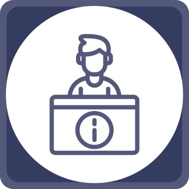 Online pazarlama ikonu. Basit tasarım