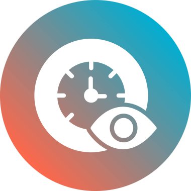 Modern bir saat simgesinin vektör çizimi