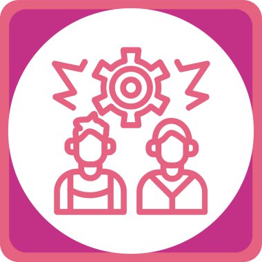 Modern simgenin vektör illüstrasyonu