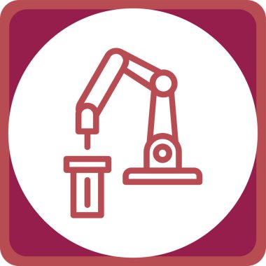 Fabrika simgesi vektör illüstrasyonu