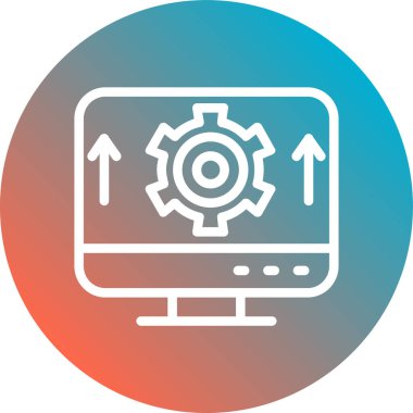 Ayarlama. Web simgesi basit illüstrasyon