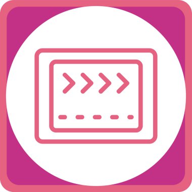 tarayıcı simgesi, vektör illüstrasyonu