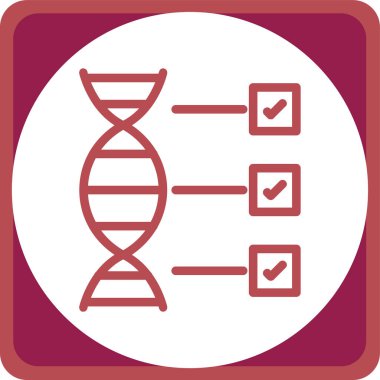 DNA simgesinin vektör illüstrasyonu