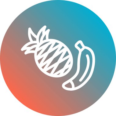 meyve simgesinin vektör illüstrasyonu