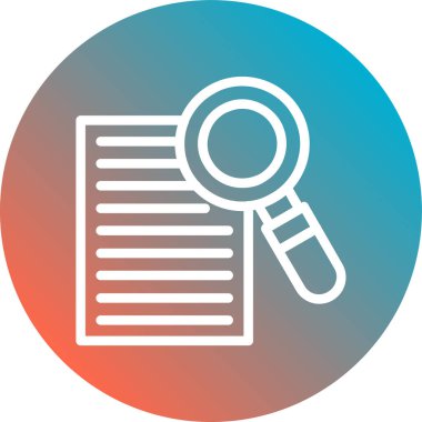 Belge simgesinin vektör illüstrasyonu