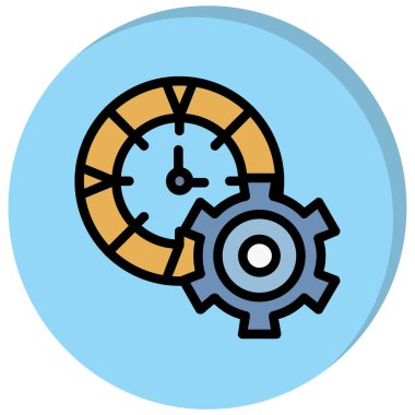 dişli simgesi vektör illüstrasyonu