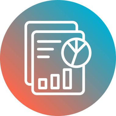 Belge modern simgesinin vektör illüstrasyonu