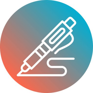 Kalem simgesinin vektör illüstrasyonu, simge konsepti, vektör illüstrasyonu