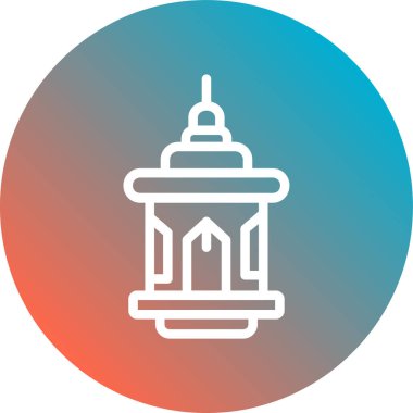 Benzersiz cami vektör simgesi