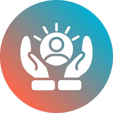 Kalp simgesi olan bir adamın vektör çizimi