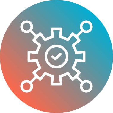 dişli simgesi soyut arkaplanda izole edildi