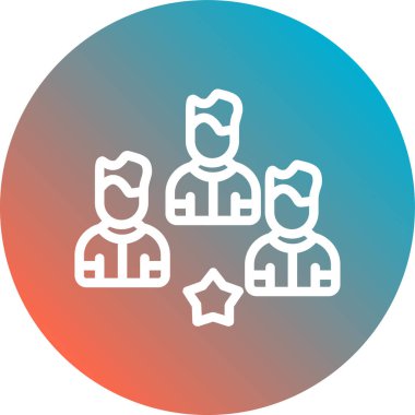 İnsan simgesinin vektör illüstrasyonu