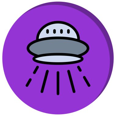 ufo. Web simgesi basit tasarım