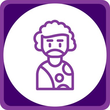 man simgesi vektör illüstrasyonu