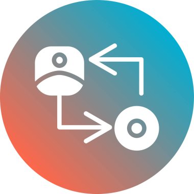 Seo simgesinin vektör illüstrasyonu