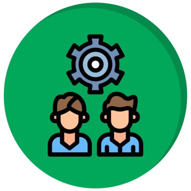 İnsan simgesinin vektör illüstrasyonu