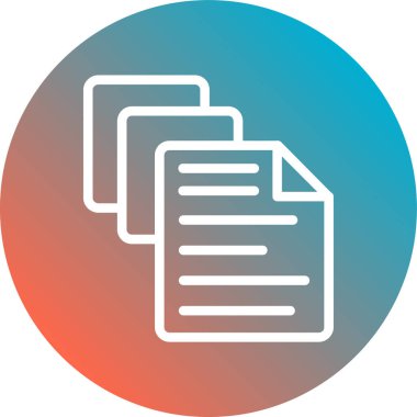 Belge. Web simgesi basit illüstrasyon