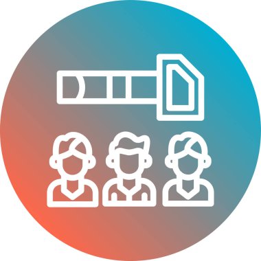 İnsan simgesinin vektör illüstrasyonu