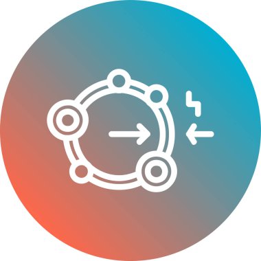 Tek bir simgenin vektör illüstrasyonu