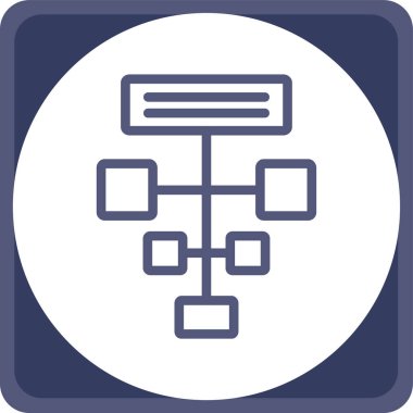 ağ paylaşım simgesi basit tasarım