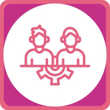 İş ve finans simgesinin vektör illüstrasyonu