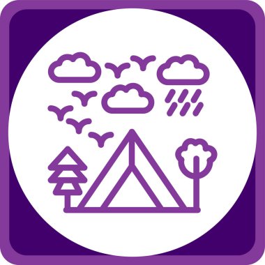 dağ simgesinin vektör illüstrasyonu