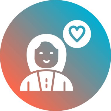 avatar kadın kişi simgesi rozet tarzı