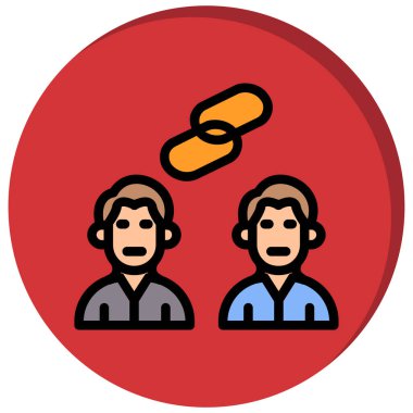 Vektör çizimi. Bir kadınla insanlar.