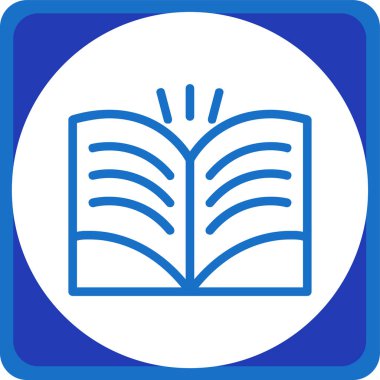 Kitap. Web simgesi basit illüstrasyon