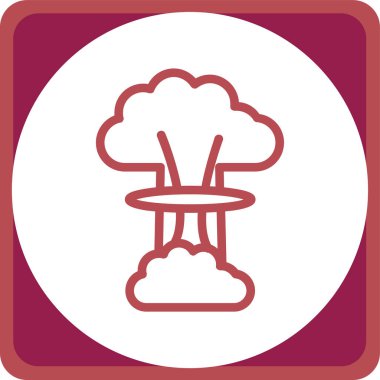 Ateşin bir simgesinin vektör illüstrasyonu