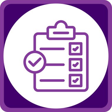 Yapılacaklar listesi web simgesi vektör çizimi