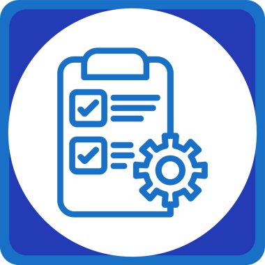 Kontrol listesi simgesi vektör illüstrasyonu