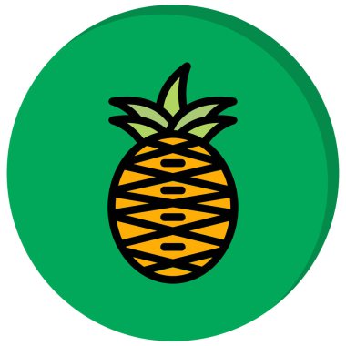 Tropik meyve ikonu. Vektör. resimleme