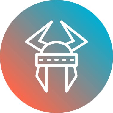 Kask simgesi vektör illüstrasyonu