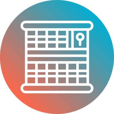 Takvim simgesinin vektör illüstrasyonu