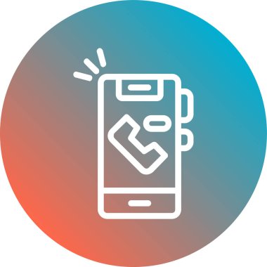 akıllı telefon simgesi vektör illüstrasyonu