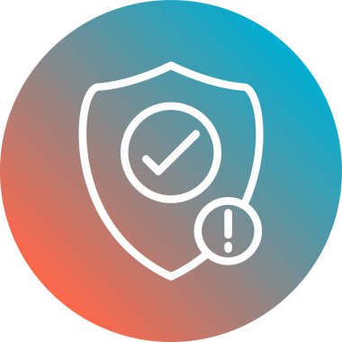 kalkan ikon vektör illüstrasyonu