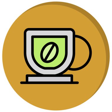 Kahve fincanı. Basit tasarım