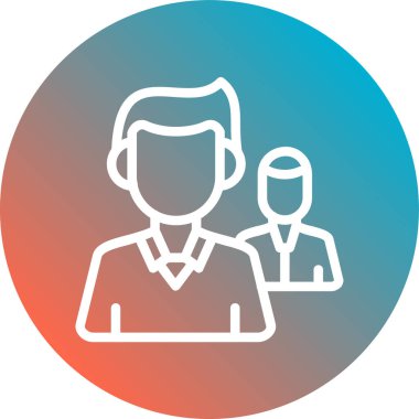 İnsan simgesinin vektör illüstrasyonu