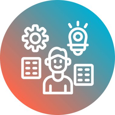 iş simgesi vektör illüstrasyonu