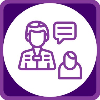 Kadın simgesinin vektör illüstrasyonu