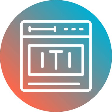 vektör lcd simgesi illüstrasyonu