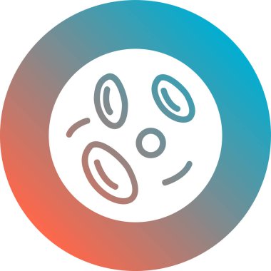 Tıbbi maskenin bir simgesinin vektör çizimi