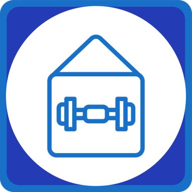 ağırlık çan simgesi vektör illüstrasyonu