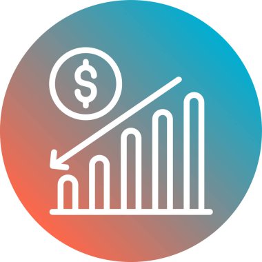 İş büyüme tablosu. vektör simgesi