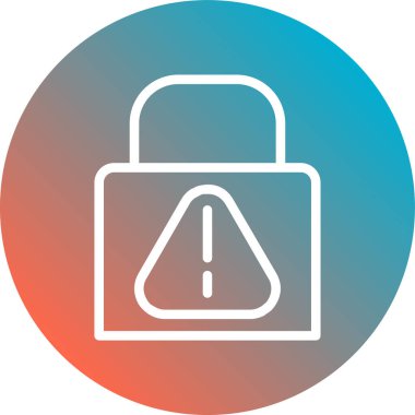 Soyut arkaplanda kilit simgesi izole edildi