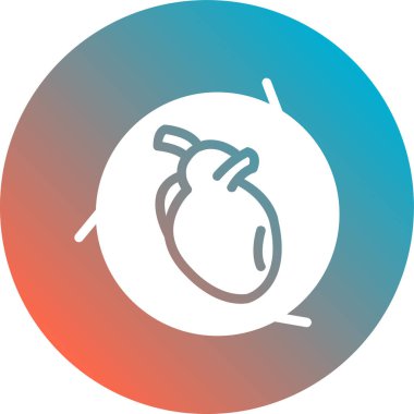 Bir kalp simgesinin vektör illüstrasyonu