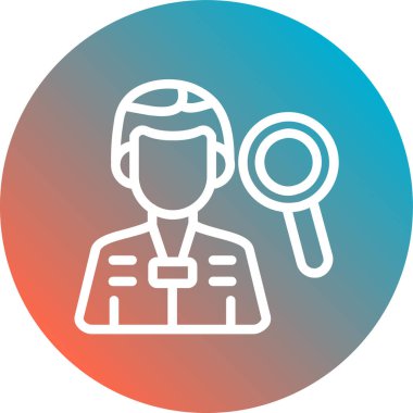 Bir doktor simgesinin vektör çizimi