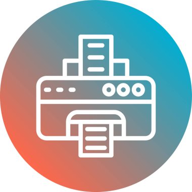 yazıcı vektör simgesi modern basit illüstrasyon