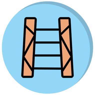 İnşaat. Web simgesi basit illüstrasyon